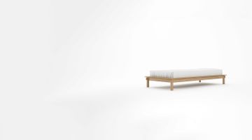 Tenon Single Size Bed Without Headboard by KARPENTER - view 6
