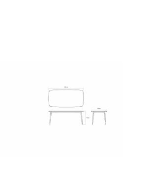 Twist Rectangular Dining Table 200 by KARPENTER - view 3