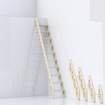 Side-Folding Bamboo Ladders for Compact Spaces by Bcompact - view 4