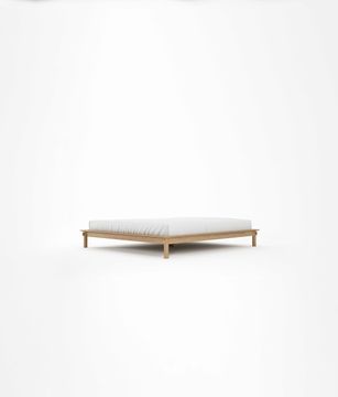 Tenon King Size Bed Without Headboard by KARPENTER - view 2