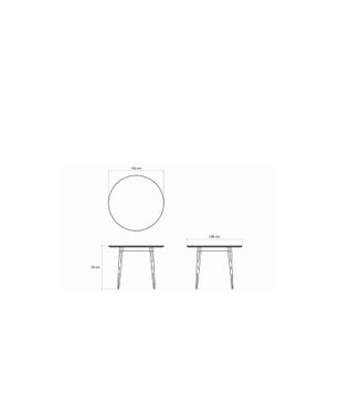 Vintage Round Dining Table 100 by KARPENTER - view 3