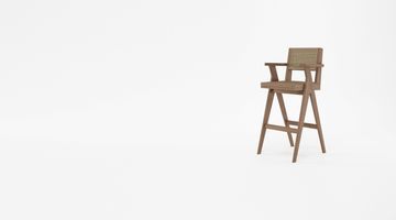 Bar Stool w Natural Rattan by KARPENTER - view 6