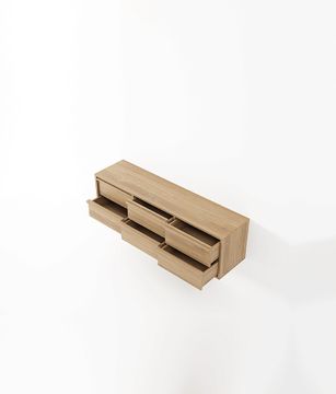 Aequilibris Hanging Cabinet with 6 Drawers by KARPENTER - view 4