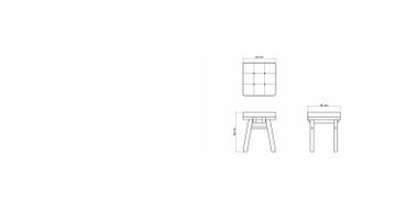 Circa17 Stool with Cushion by KARPENTER - view 8