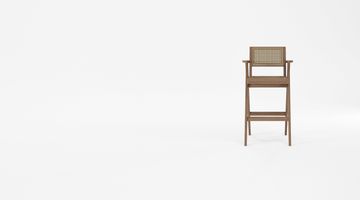 Bar Stool w Natural Rattan by KARPENTER - view 5