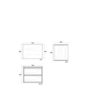 Aequilibris Hanging Cabinet with 2 Drawers by KARPENTER - view 5