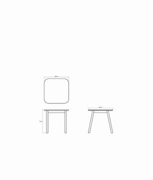 Curbus Square Dining Table 80 by KARPENTER - view 5