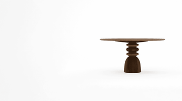 Staccato Round Dining Table 150 Amber Cocoa by KARPENTER - view 6
