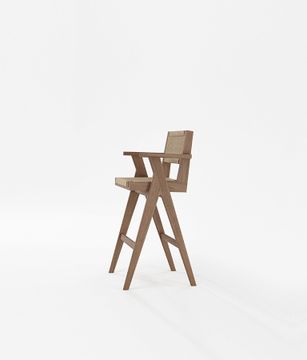 Bar Stool w Natural Paper Cord by KARPENTER - view 4
