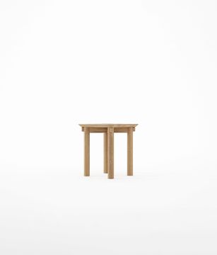 Tenon Square Stool by KARPENTER - view 2