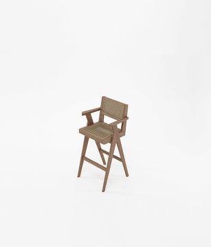 Bar Stool w Natural Rattan by KARPENTER - view 3