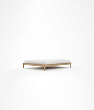 Tenon Queen Size Bed Without Headboard by KARPENTER - view 2