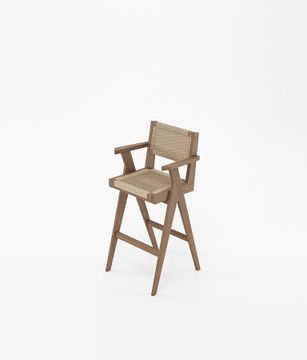 Bar Stool w Natural Paper Cord by KARPENTER - view 3