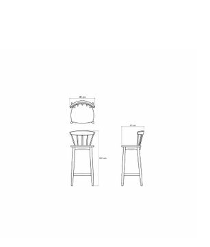Twist Bar Stool by KARPENTER - view 3