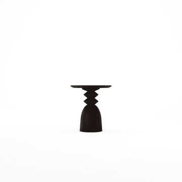 Staccato Round Side Table Kuro Wenge by KARPENTER - view 2