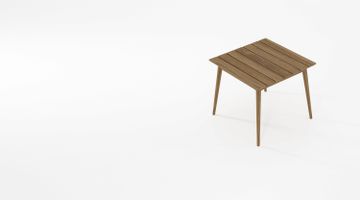 Vintage Outdoor Square Dining Table 90 by KARPENTER - view 8