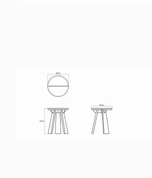 East Round Stool by KARPENTER - view 5