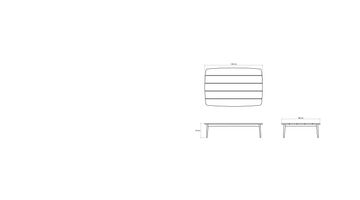 Grasshopper Outdoor Rectangular Coffee Table 135 by KARPENTER - view 8