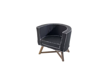 Gray Bergere armchair by Gervasoni - view 6