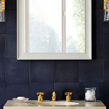 S-101 Black 8×8 Cement Tile by Original Mission Tile - view 6