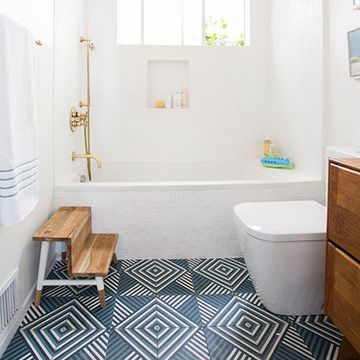 Ellis Navy 03B Cement Tile by Original Mission Tile - view 3