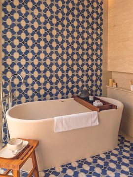 Jolla Blue 02 Cement Tile by Original Mission Tile - view 2