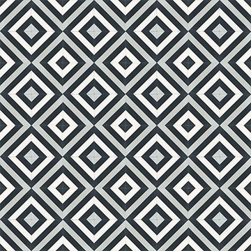 Ligne Brisee Black 04 Cement Tile by Original Mission Tile - view 4