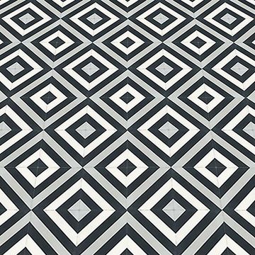 Ligne Brisee Black 04 Cement Tile by Original Mission Tile - view 3