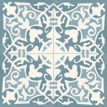 Madrid Blue 02 Cement Tile by Original Mission Tile - view 7