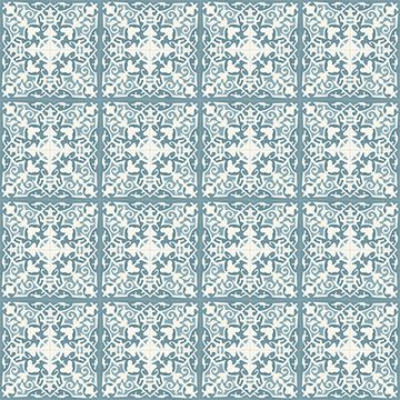 Madrid Blue 02 Cement Tile by Original Mission Tile - view 5