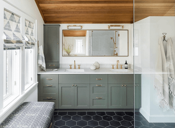 Hex-101 Black 8×9 Cement Tile by Original Mission Tile - view 3