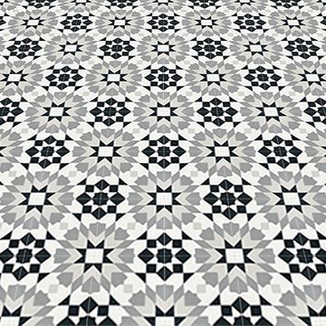 Casa Blanca Black 01 Cement Tile by Original Mission Tile - view 3