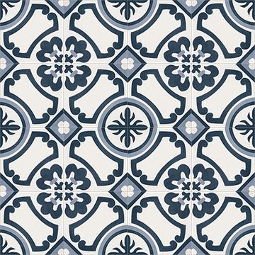 Atlanta Navy 02 Cement Tile by Original Mission Tile - view 4