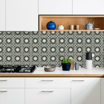 Bocassio Black 01 Cement Tile by Original Mission Tile - view 3