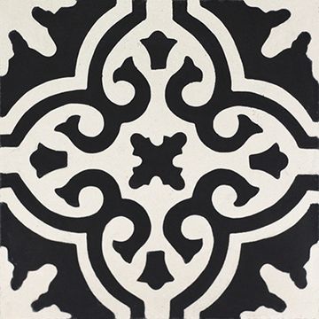 Bocassio Black 01 Cement Tile by Original Mission Tile - view 7