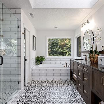 Roseton Black 04 Cement Tile by Original Mission Tile - view 4
