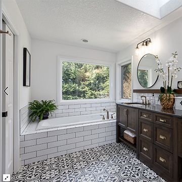 Roseton Black 04 Cement Tile by Original Mission Tile - view 5