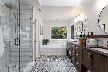 Roseton Black 04 Cement Tile by Original Mission Tile - view 7