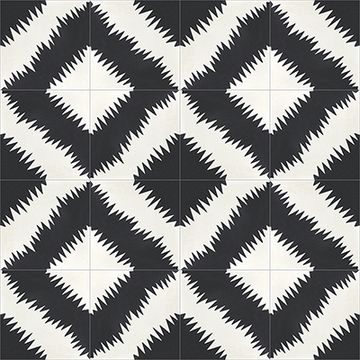 Secrets Black 01 Cement Tile by Original Mission Tile - view 5
