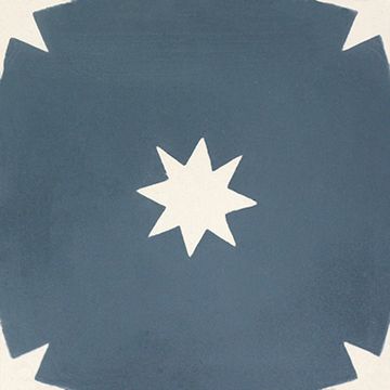 Estrellas Navy 03 Cement Tile by Original Mission Tile - view 6