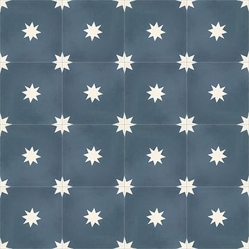 Estrellas Navy 03 Cement Tile by Original Mission Tile - view 5