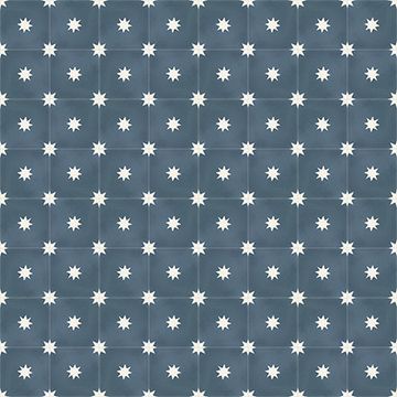 Estrellas Navy 03 Cement Tile by Original Mission Tile - view 4