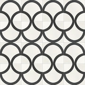 Fishscale Black 01 Cement Tile by Original Mission Tile - view 4