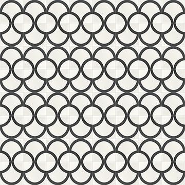 Fishscale Black 01 Cement Tile by Original Mission Tile - view 3
