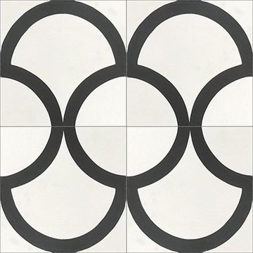 Fishscale Black 01 Cement Tile by Original Mission Tile - view 5