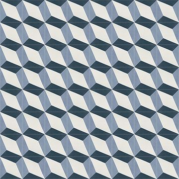 Harlequin Big Navy 01 Cement Tile by Original Mission Tile - view 4