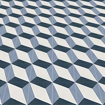 Harlequin Big Navy 01 Cement Tile by Original Mission Tile - view 3