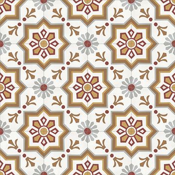 Elios White 02 Cement Tile by Original Mission Tile - view 6