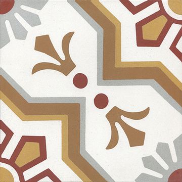 Elios White 02 Cement Tile by Original Mission Tile - view 7