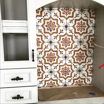 Elios White 02 Cement Tile by Original Mission Tile - view 3